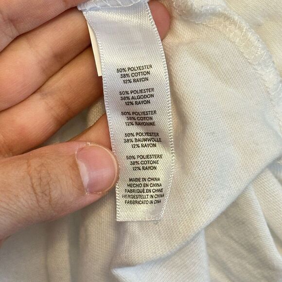 Alternative Earth Womens America USA Red White and Blue 3/4 Sleeve Shirt Sz XL - Picture 7 of 7